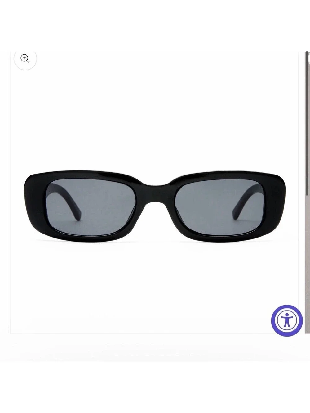 AIRE Ceres Rectangle Black Plastic Sunglasses Smoke womens or mens
